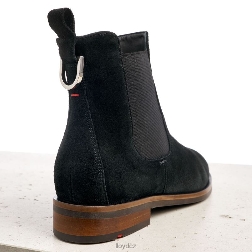 hrubé kožené slip-on kotníkové boty LLOYD ženy Černá ZXP0D975 obuv