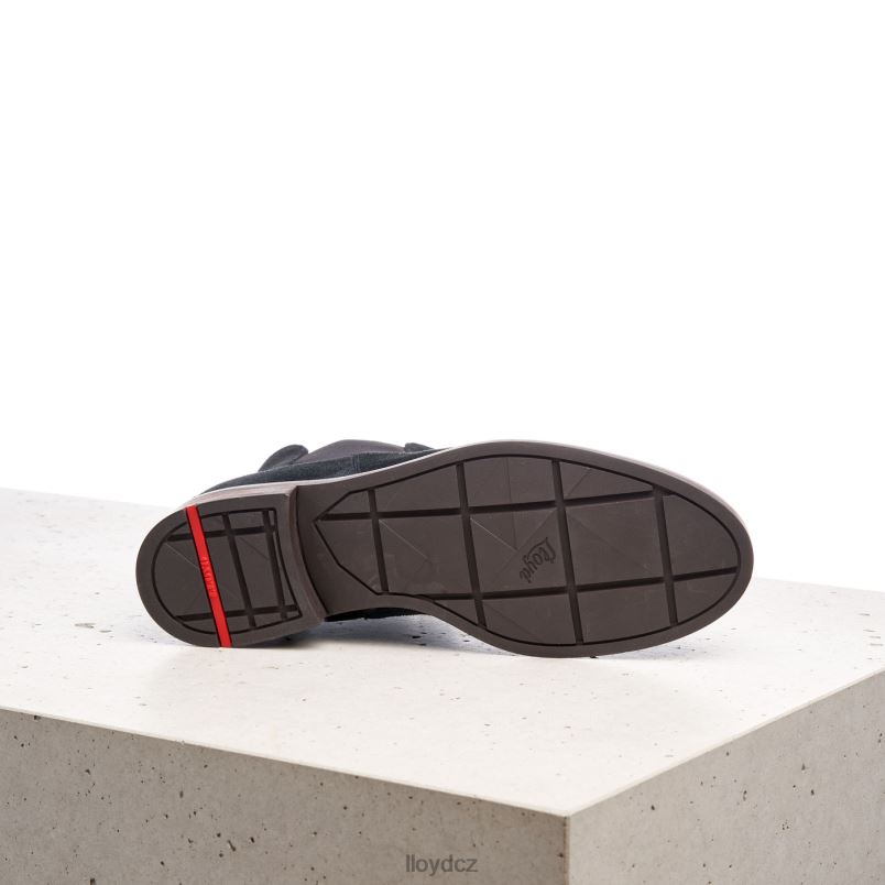 hrubé kožené slip-on kotníkové boty LLOYD ženy Černá ZXP0D975 obuv