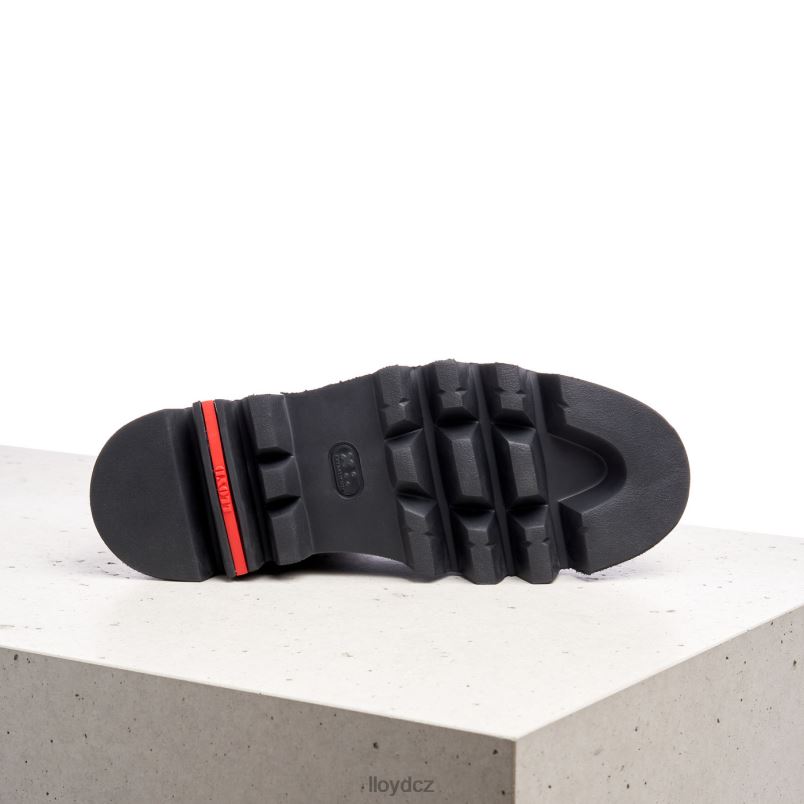 hrubé kožené slip-on kotníkové boty LLOYD ženy hnědý ZXP0D946 obuv