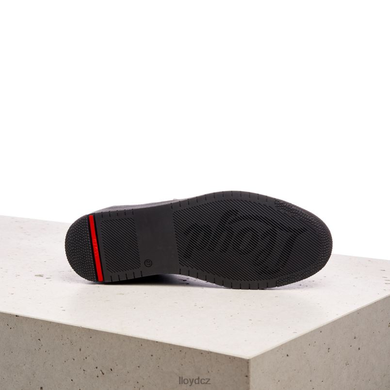 nízké kožené tenisky LLOYD ženy Černá ZXP0D823 obuv